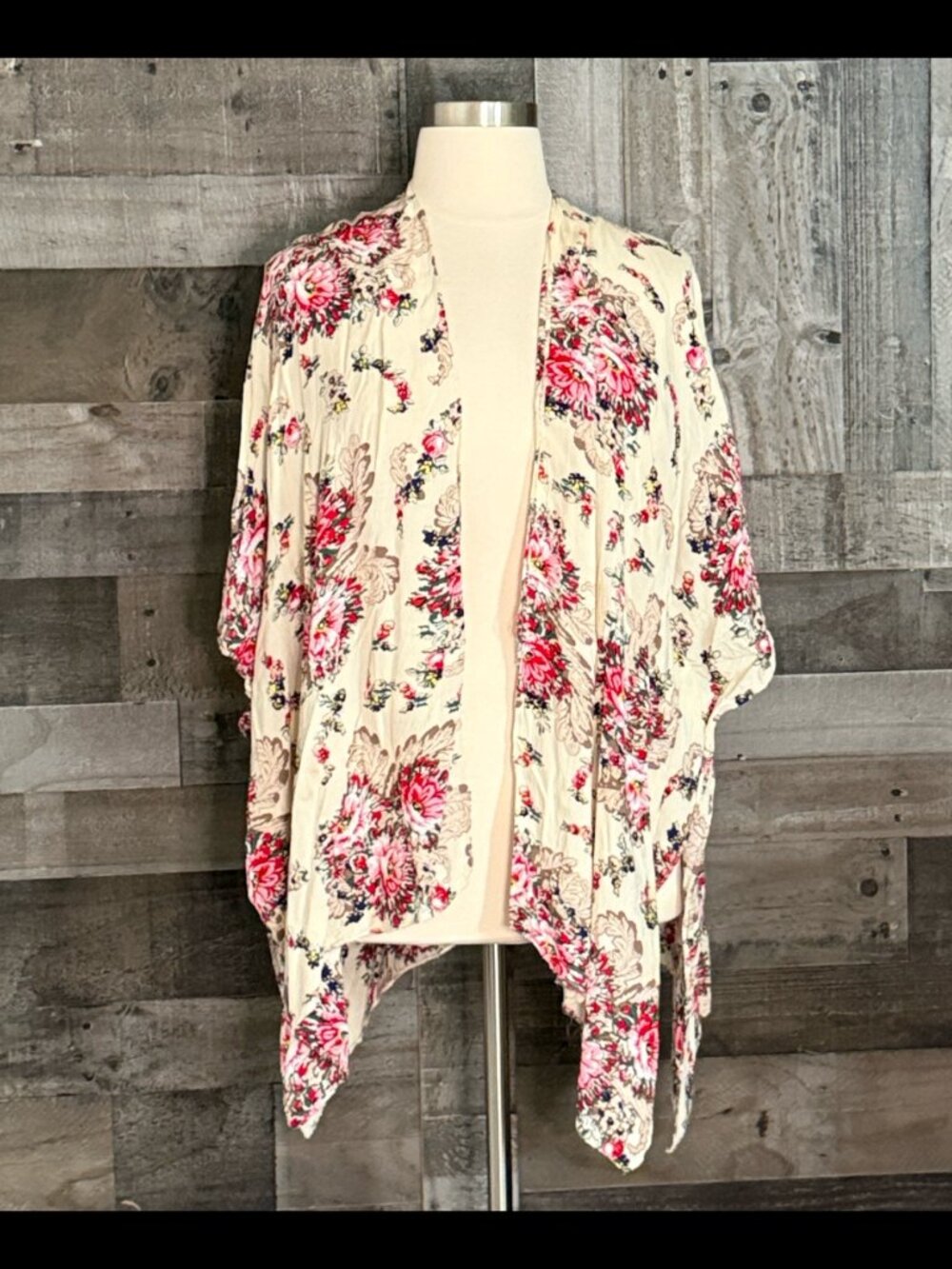 Anthropologie Do Everything In Love pastel floral wrap festival boho coastal